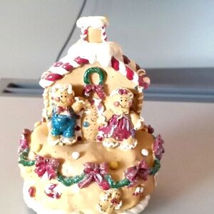 Gingerbread Resin Music box tabletop Decoration